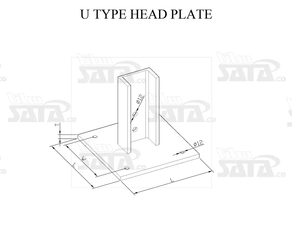 U TYPE HEAD PLATE