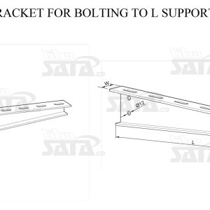 BRACKET FOR BOLTING TO L SUPPORT