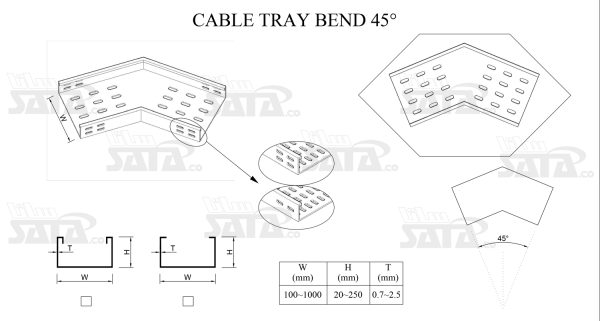 زانویی 45 درجه سینی کابل