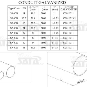 CONDUIT GALVANIZED