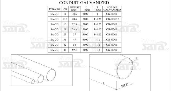 CONDUIT GALVANIZED