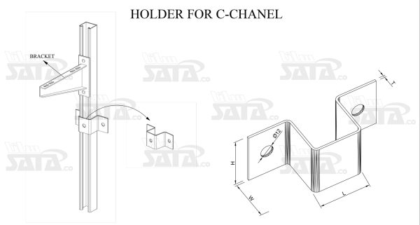 HOLDER FOR C-CHANEL