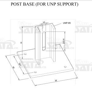 POST BASE (FOR UNP SUPPORT)