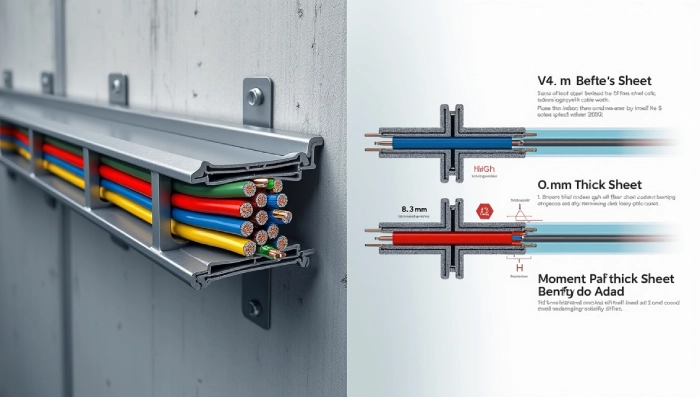 انتخاب ضخامت مناسب ورق برای سینی کابل